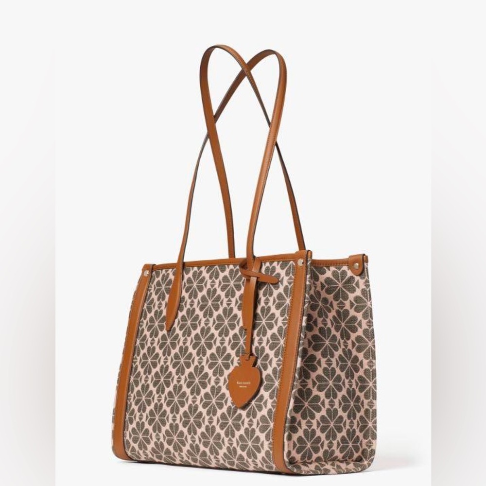 * SOLD * Kate Spade Flower Jacquard Market Medium Tote - Picture 2 of 8